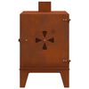 vidaXL R&eacute;chaud de camping 35x50x60 cm acier corten