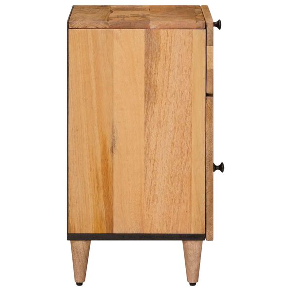 vidaXL Cabinet de chevet Naturel 50 x 33 x 60 cm Bois de mangue massif