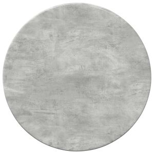 vidaXL Plateau de table Gris b&eacute;ton &Oslash; 30 x 1,5 cm Bois d'ing&eacute;nierie