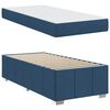 vidaXL Cadre de lit avec matelas Bleu 120 x 190 cm tissu