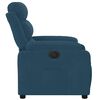 vidaXL Fauteuil inclinable &eacute;lectrique bleu velours