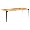 vidaXL Table de salle &agrave; manger 180x90x76 cm Bois de manguier massif