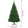 vidaXL Sapin de No&euml;l artificiel Vert 180 cm PVC, Acier et Plastique