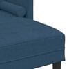 vidaXL Ensemble de Canap&eacute;s avec coussin 2 pcs Bleu Polyester
