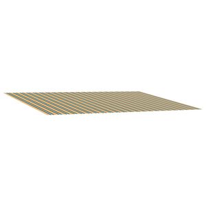 vidaXL Toile de rechange pour auvent Vert et jaune 600 &times; 350 cm