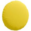 vidaXL Coussins de si&egrave;ge 2 pcs Jaune clair &Oslash;40 x 13 cm tissu