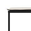 vidaXL Ensemble à manger de jardin 11 pcs coussins noir résine tressée