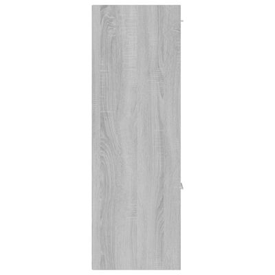 vidaXL Armoire de rangement Sonoma gris 60x29,5x90 cm
