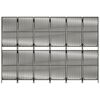 vidaXL Cloison de s&eacute;paration 6 panneaux gris r&eacute;sine tress&eacute;e