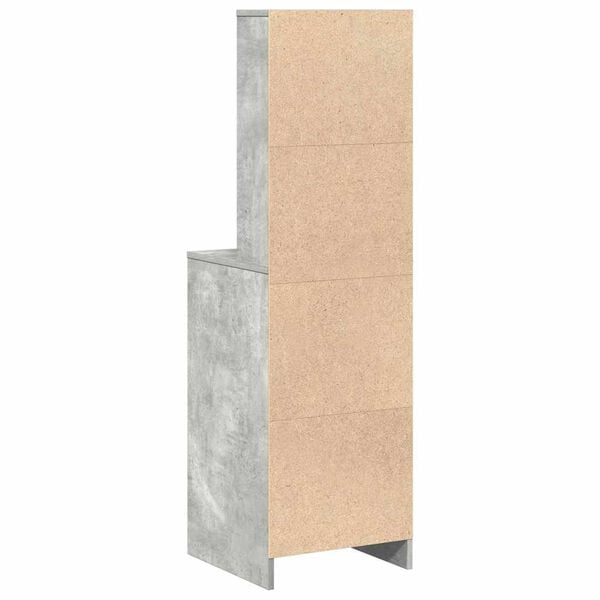 vidaXL Haut Armoire Gris b&eacute;ton 40 x 41 x 135 cm Bois d'ing&eacute;nierie
