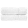 vidaXL Serviettes de douche de qualit&eacute; sup&eacute;rieure SOLUND 2 pcs blanc