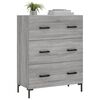 vidaXL Buffet sonoma gris 69,5x34x90 cm bois d'ingénierie