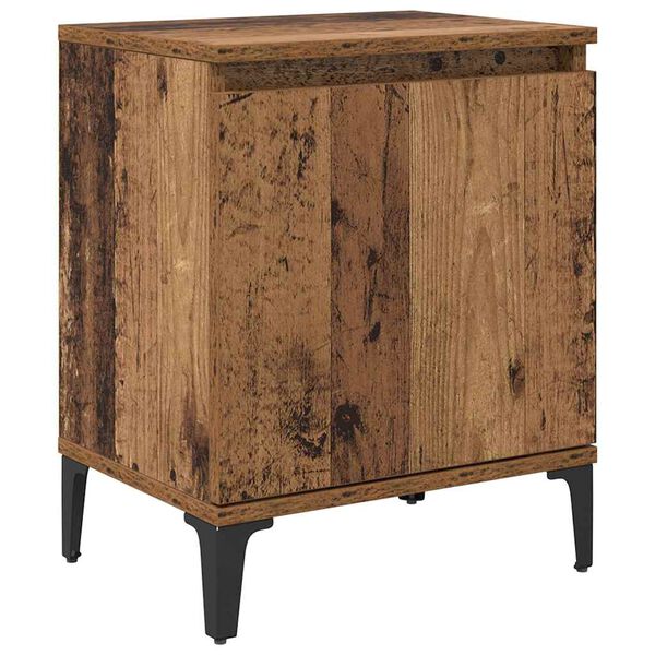 vidaXL Cabinet de chevet Bois ancien 40 x 30 x 50 cm Bois d'ing&eacute;nierie