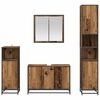 vidaXL Ensemble de mobilier de salle de bain 4 pcs Bois ancien