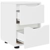 vidaXL Tables de chevet avec tiroir 2 pcs Blanc 30,5 x 30 x 43 cm