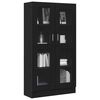 vidaXL Biblioth&egrave;que Ch&ecirc;ne noir 82,5 x 30,5 x 150 cm Bois d'ing&eacute;nierie