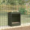 vidaXL Distributeur pour lapins Vert olive 64.5 x 25.5 x 45.5 cm