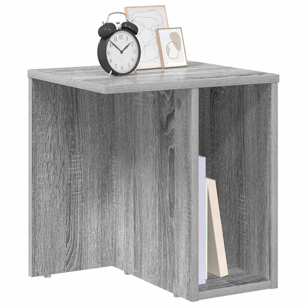 vidaXL Table d'appoint Gris Sonoma 37 x 32 x 40 cm Bois d'ing&eacute;nierie