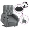 vidaXL Fauteuil inclinable Gris Similicuir