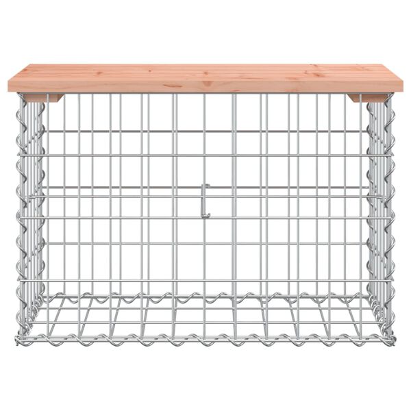 vidaXL Banc jardin design gabion 63x31,5x42 cm bois massif de douglas