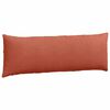 vidaXL Coussins de canap&eacute; 2 pcs Rouge orange 120 x 40 cm