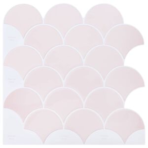 vidaXL Carreau &eacute;cailles de poisson 50 pcs Rose clair 30 x 30 cm