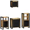 vidaXL Ensemble de mobilier de salle de bain avec tiroir 4 pcs