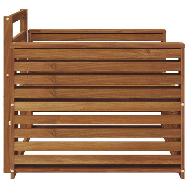 vidaXL 2 Pi&egrave;ce Canap&eacute; avec Accoudoirs Bois d'Acacia Massif Naturel