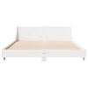 vidaXL Cadre de lit sans matelas blanc 140x190 cm bois de pin massif