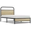 vidaXL Cadre de lit sans matelas 100x200 cm ch&ecirc;ne sonoma