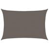 vidaXL Voile d'ombrage 160 g/m&sup2; Anthracite 5x6 m PEHD