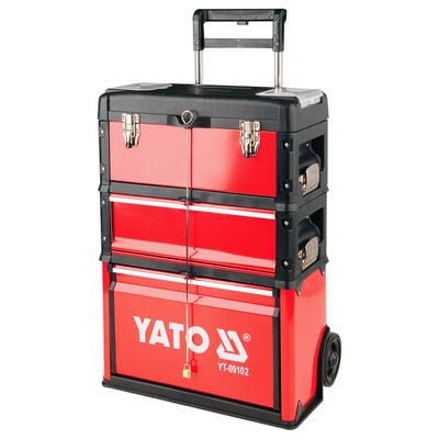 YATO Chariot à boîtes à outils avec 2 tiroirs 52x32x72 cm