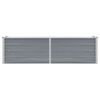 vidaXL Lit sur&eacute;lev&eacute; de jardin Acier galvanis&eacute; 160x40x45 cm Gris
