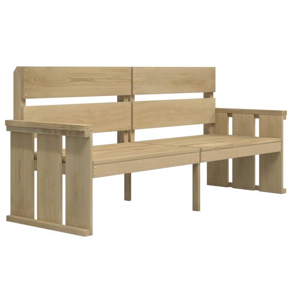 vidaXL Ensemble &agrave; manger de jardin 3 pcs Bois de pin impr&eacute;gn&eacute;