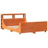 vidaXL Cadre de lit sans matelas cire marron 120x200cm bois pin massif
