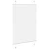 vidaXL Store pliss&eacute; blanc 95x100 cm largeur du tissu 94,4 cm polyester