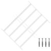 vidaXL Grille de s&eacute;curit&eacute; pour fen&ecirc;tres avec 4 barres crois&eacute;es 3 pcs