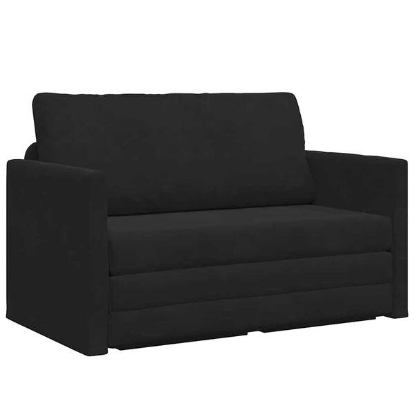 vidaXL Canap&eacute;-Lit 110cm Noir Velours