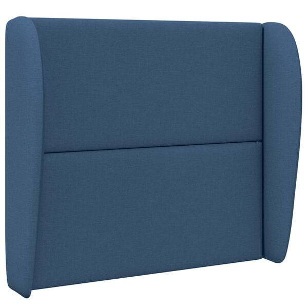 vidaXL Oreille de t&ecirc;te de lit Bleu 80 x 23 x 6 cm tissu