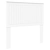 vidaXL T&ecirc;te de lit avec t&ecirc;te de lit Blanc 100 cm Bois d'ing&eacute;nierie