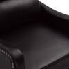 vidaXL Fauteuil de massage Noir Similicuir brillant