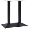 vidaXL Pied de table de bistro noir 70x40x72 cm fonte