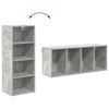 vidaXL Armoire suspendue avec stockage Gris b&eacute;ton 40 x 29,5 x 100 cm