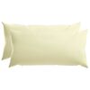 vidaXL Coussin avec oreiller HEERLEN 2 pi&egrave;ces Cr&egrave;me Polyester