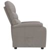 vidaXL Fauteuil inclinable Taupe Tissu