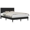 vidaXL Cadre de lit avec t&ecirc;te de lit Noir 140 x 190 cm Velours