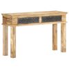 vidaXL Table console avec tiroirs 120x35x75 cm Bois de manguier solide