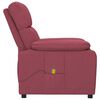 vidaXL Fauteuil de massage Rouge bordeaux Tissu