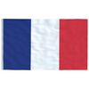 vidaXL Drapeau de la France et m&acirc;t 5,5 m Aluminium