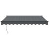 vidaXL Auvent r&eacute;tractable automatique anthracite 3,5x2,5 m
